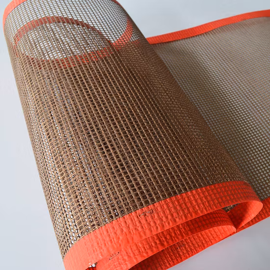 Rollo de fibra de vidrio de correa de malla Cinta transportadora recubierta de PTFE